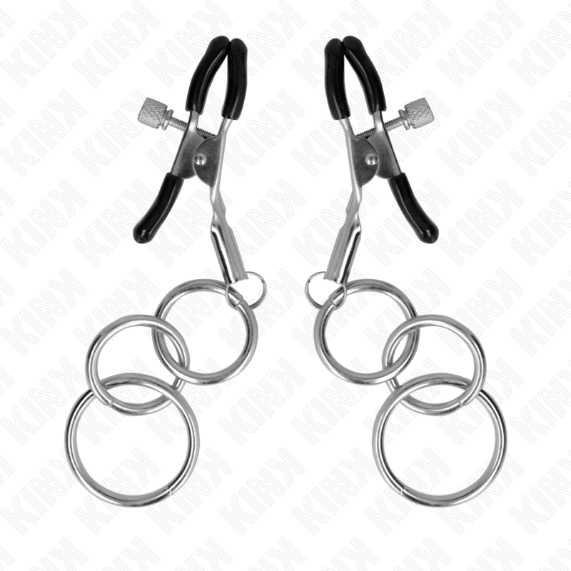 KINK - 3 O-RING BRUSTWARZENKLEMME 6 CM