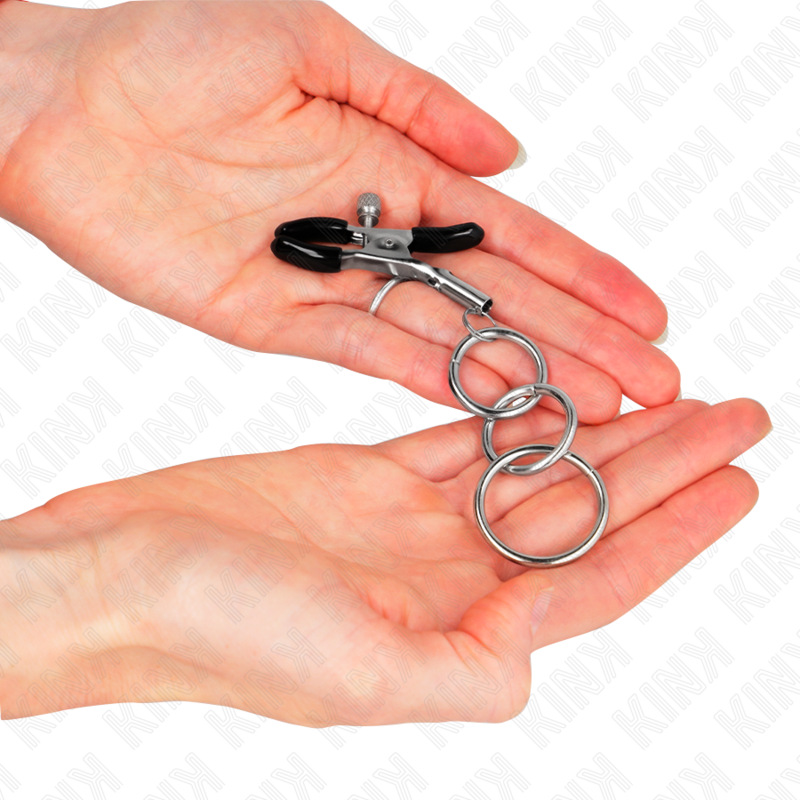 KINK - 3 O-RING BRUSTWARZENKLEMME 6 CM