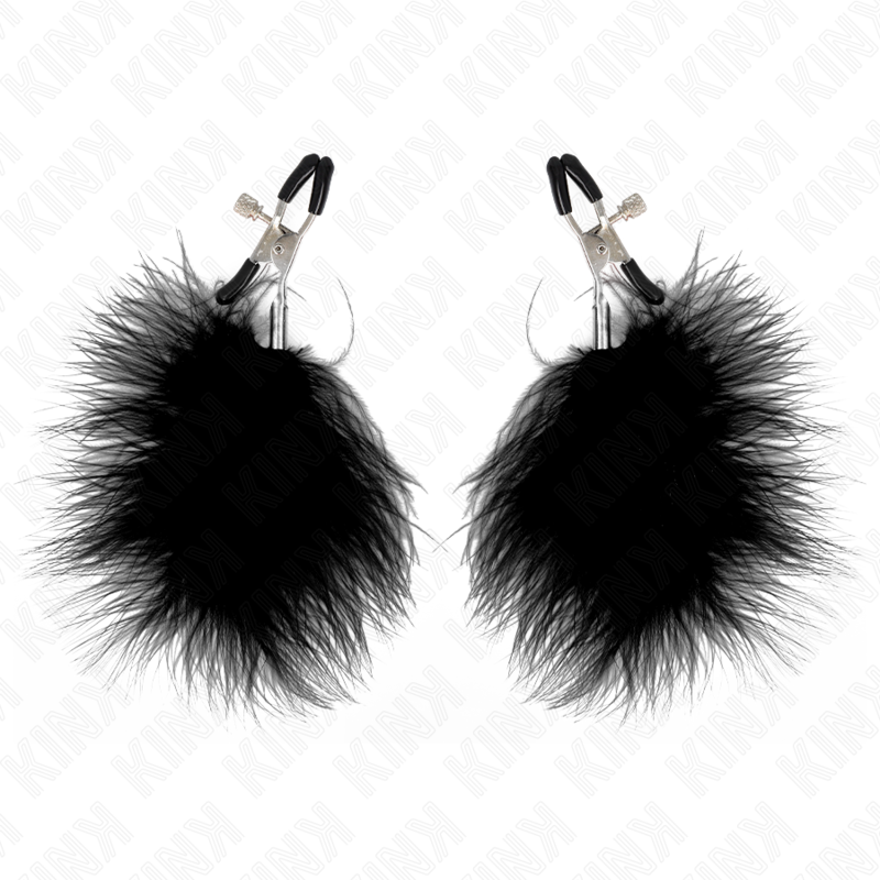 KINK - FEDERN BRUSTWARZENKLEMMEN SCHWARZ 7 CM