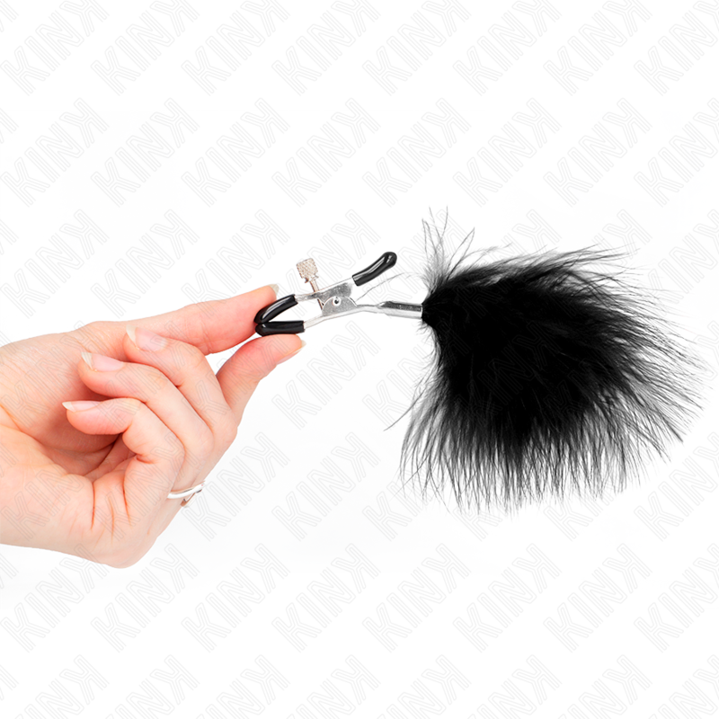 KINK - FEDERN BRUSTWARZENKLEMMEN SCHWARZ 7 CM