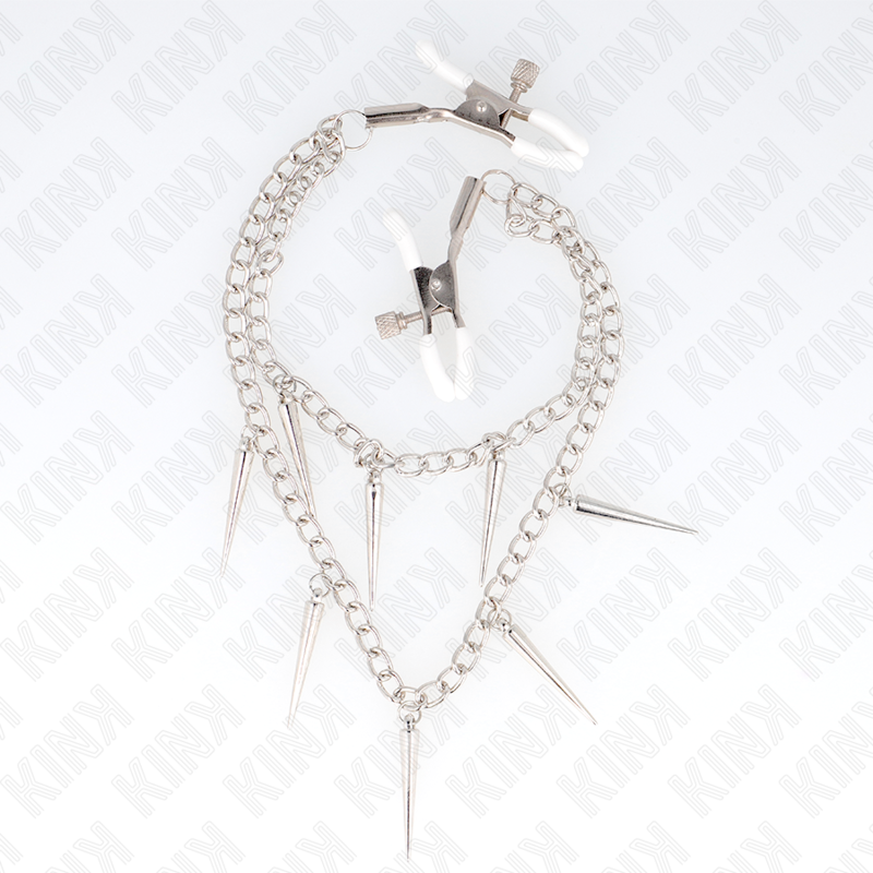 KINK - NIPPELKLEMMEN MIT STACHELKETTEN 30 CM