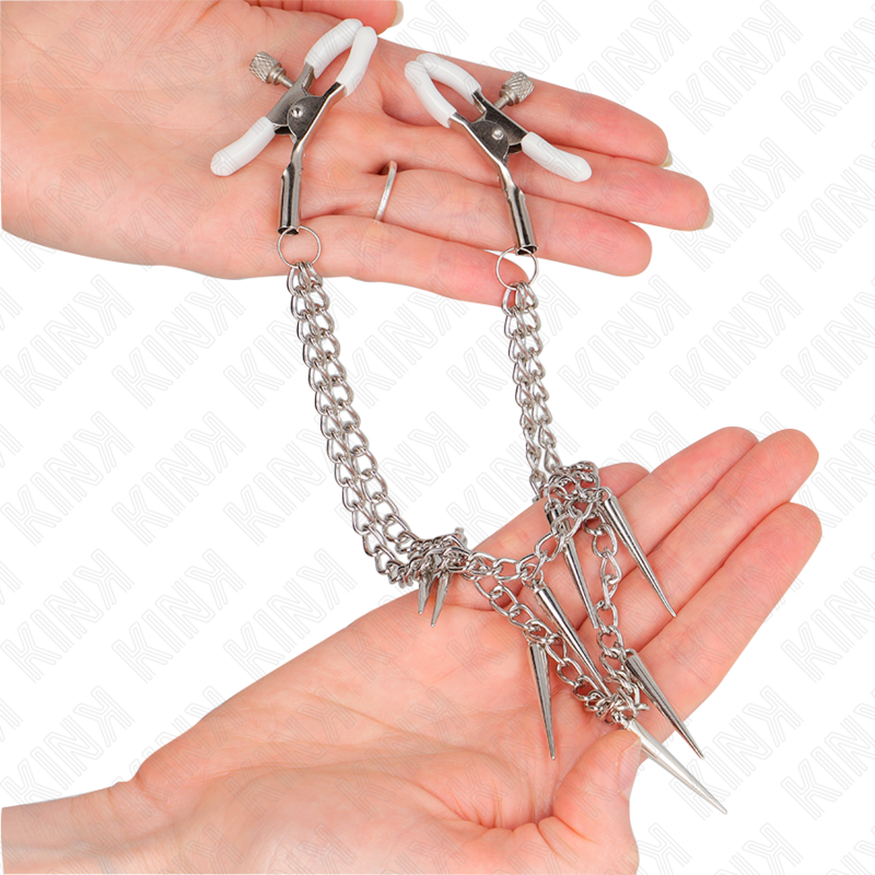 KINK - NIPPELKLEMMEN MIT STACHELKETTEN 30 CM