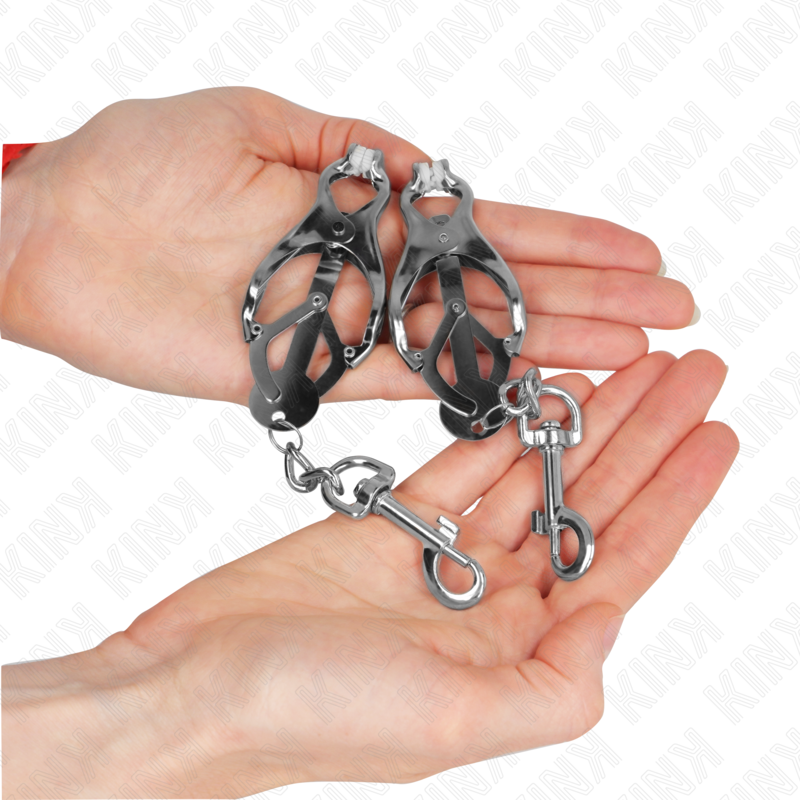 KINK - JAPANISCHE KLEEBISSMUTZKLAMmern MIT HAKEN SILBER