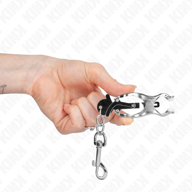 KINK - JAPANISCHE KLEEBISSMUTZKLAMmern MIT HAKEN SILBER