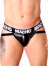 MACHO - MX25NC Jock aus schwarzem Leder S
