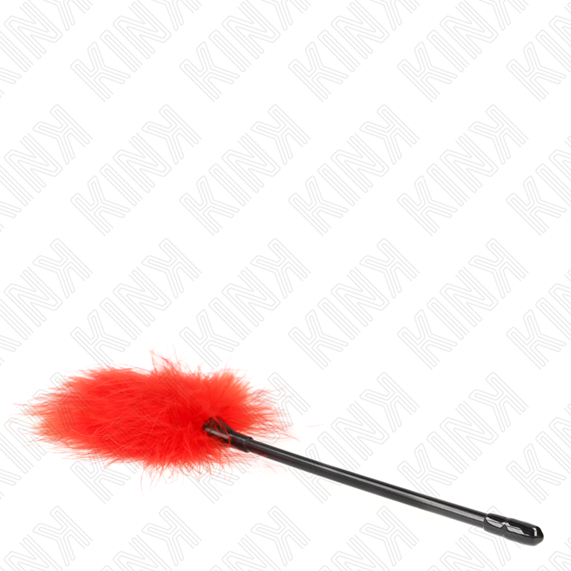 KINK – ROTE KITZELLFEDERN FÜR DAS BONDAGE-SET 27 CM