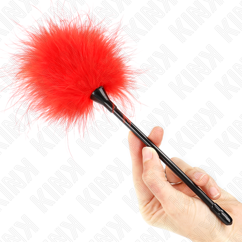 KINK – ROTE KITZELLFEDERN FÜR DAS BONDAGE-SET 27 CM