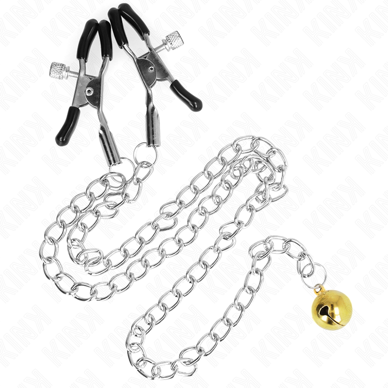 KINK – KETTEN-BRUSTWARZENKLEMMEN MIT GLOCKE 30 CM