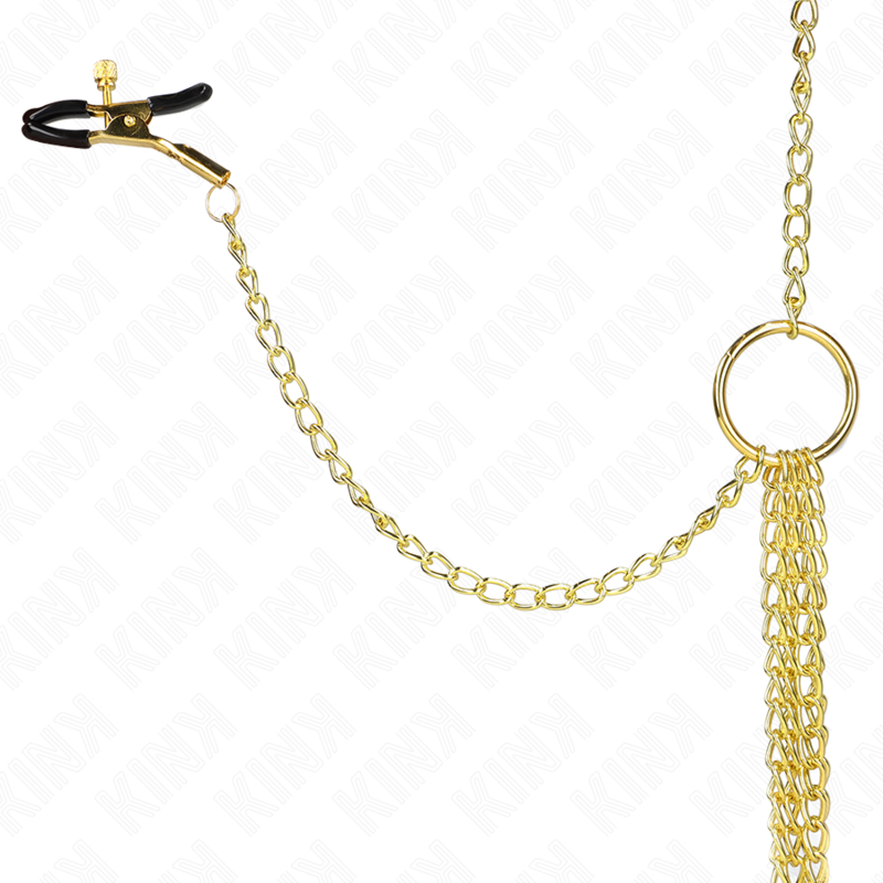 KINK - 4 NIPPEL- UND KLITORKLEMMEN VERSTELLBAR GOLD