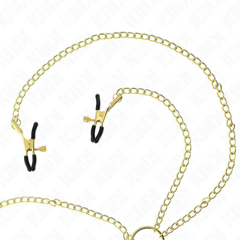 KINK - 4 NIPPEL- UND KLITORKLEMMEN VERSTELLBAR GOLD