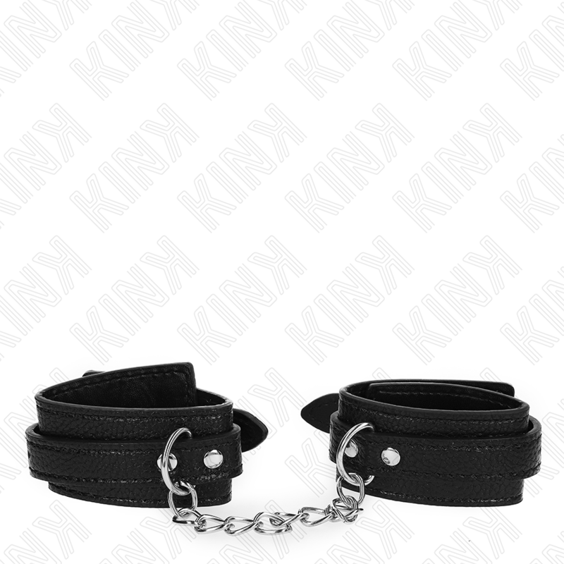 KINK - SCHLANGENMUSTER-HANDFESSELN SCHWARZ VERSTELLBAR 20-28 CM X 5,4 CM