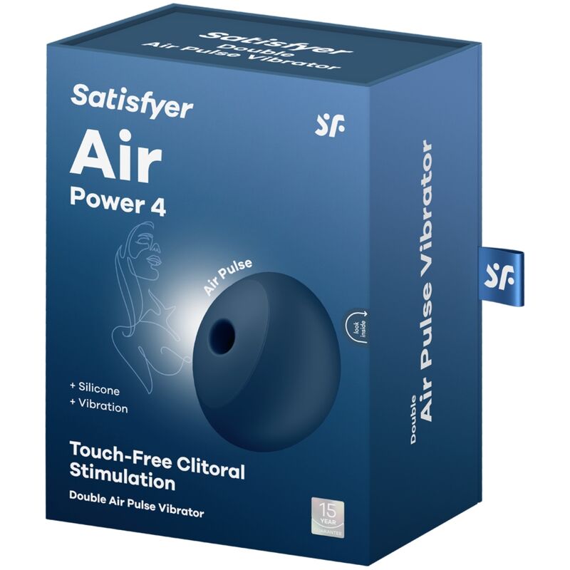 SATISFYER - AIR POWER 4 STIMULATOR & Sensorisches Gerät 12 VIBRATIONEN BLAU