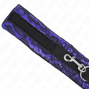 KINK – KURZE SAMTHALSGEWINDE MIT GÜRTEL 105 CM MIT NYLONBESATZ 44 X 5,5 CM
