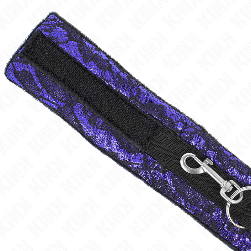 KINK – KURZE SAMTHALSGEWINDE MIT GÜRTEL 105 CM MIT NYLONBESATZ 44 X 5,5 CM