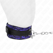 KINK – KURZE SAMTHALSGEWINDE MIT GÜRTEL 105 CM MIT NYLONBESATZ 44 X 5,5 CM