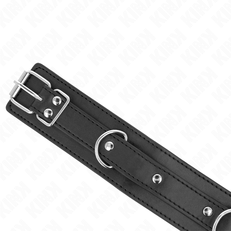 KINK - HALSBAND MIT LEINE 65 CM 3 RING MODEL 1 VERSTELLBAR 38-49 CM X 5 CM