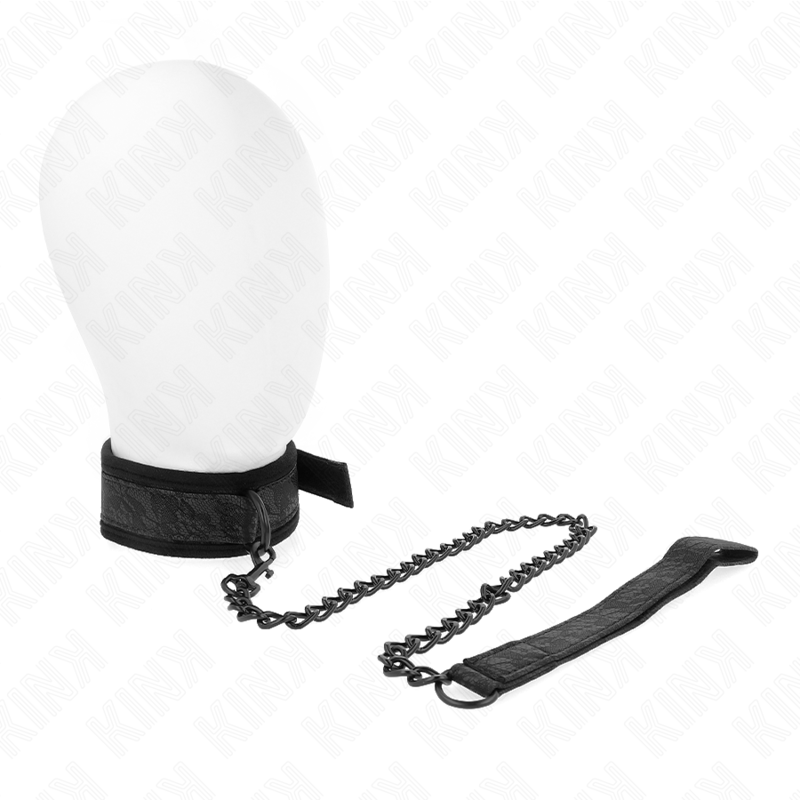 KINK - HALSBAND MIT LEINE 77 CM MODELL 5 VERSTELLBAR 34-54 CM X 5 CM