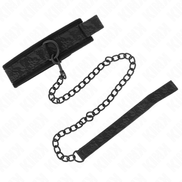 KINK - HALSBAND MIT LEINE 77 CM MODELL 5 VERSTELLBAR 34-54 CM X 5 CM