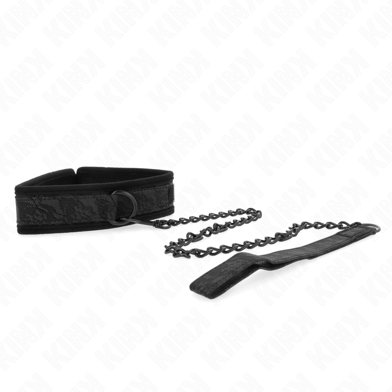 KINK - HALSBAND MIT LEINE 77 CM MODELL 5 VERSTELLBAR 34-54 CM X 5 CM