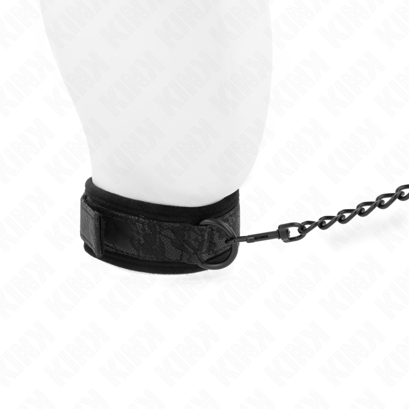 KINK - HALSBAND MIT LEINE 77 CM MODELL 5 VERSTELLBAR 34-54 CM X 5 CM