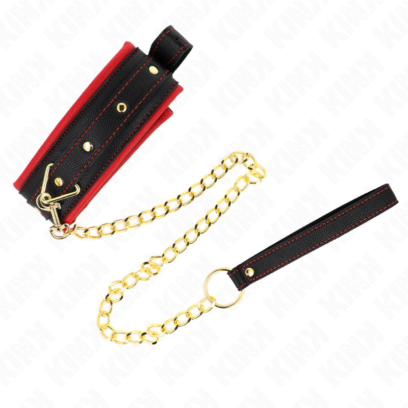 KINK - HALSBAND MIT SCHLICHTER STOFFLEINE VERSTELLBAR 33-48 CM X 5.7 CM