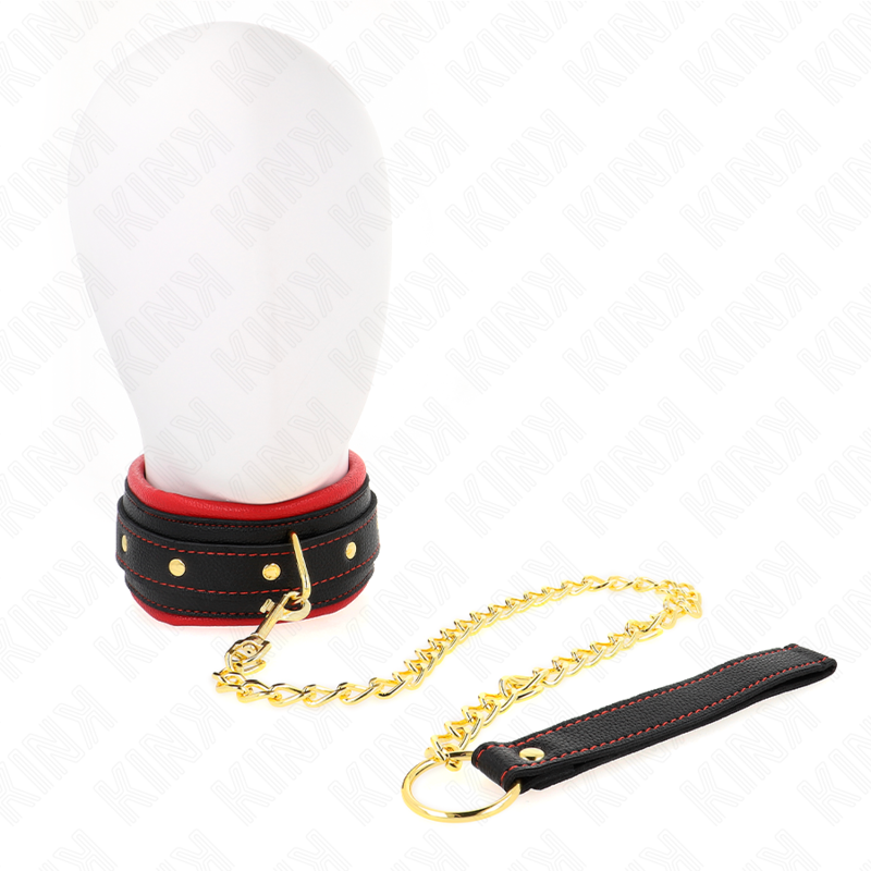 KINK - HALSBAND MIT SCHLICHTER STOFFLEINE VERSTELLBAR 33-48 CM X 5.7 CM