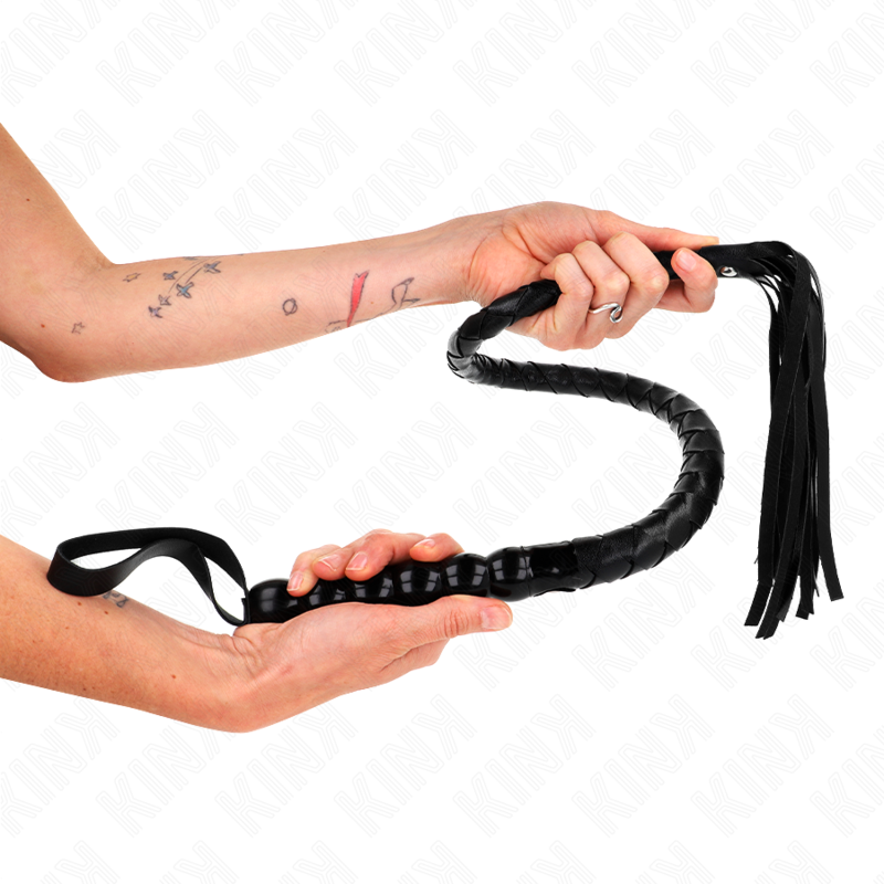 KINK - PEITSCHE MIT PERLENSCHLANGE 80 CM