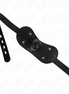 KINK - BALLKNEBEL-GESICHTSMASKE MIT SCHLOSS VERSTELLBAR 42-60 CM