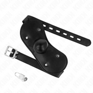 KINK - BALLKNEBEL-GESICHTSMASKE MIT SCHLOSS VERSTELLBAR 42-60 CM
