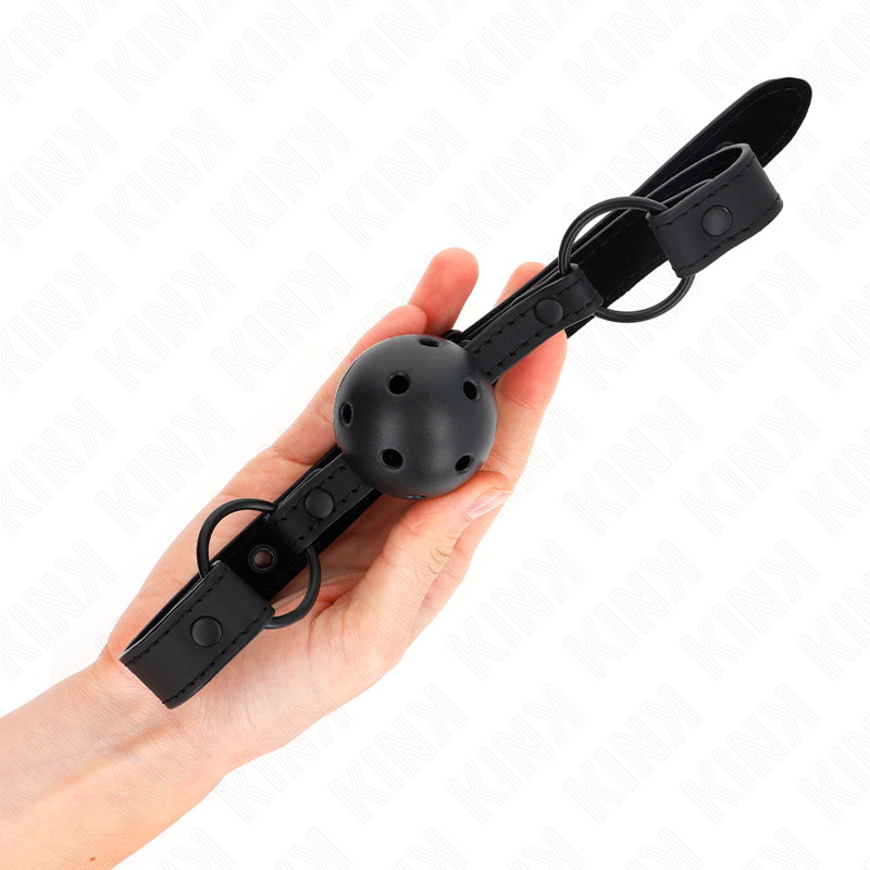 KINK - NEOPREN BALLKNEBEL 4,5 CM RIEMEN 63,5 X 2 CM EINSTELLBAR 41 X 59 CM