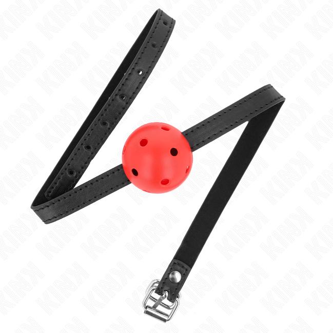 KINK - SIMPLICITY ROT ATMUNGSAKTIVER 4,5 CM KNEBELBALL 62 x 1,5 CM