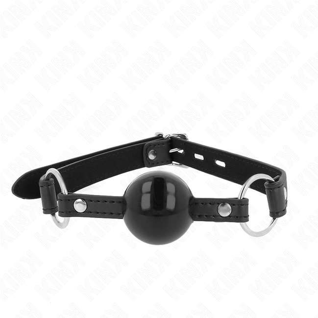 KINK - TPE-BALL-KNEBEL 4 CM MIT SCHWARZEM SCHLOSS 60 x 2 CM