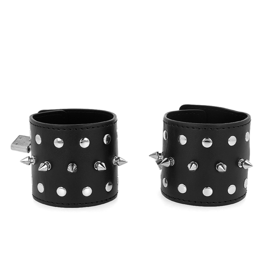 KINK – PUNK-HANDGELENKFESSELN MIT STACHELN 25 X 6 CM