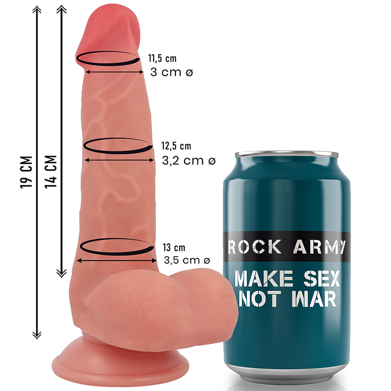 ROCKARMY - FLÜSSIGSILIKON FUCHS 19 CM -Ø- 3,2 CM