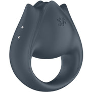 SATISFYER - PERFECT PAIR 2 MULTISensory Device 2 IN 1 PENIS RING AND FINGER STIMULATOR GREY