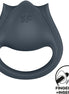 SATISFYER - PERFECT PAIR 2 MULTISensory Device 2 IN 1 PENIS RING AND FINGER STIMULATOR GREY
