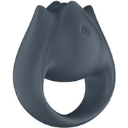 SATISFYER - PERFECT PAIR 2 MULTISensory Device 2 IN 1 PENIS RING AND FINGER STIMULATOR GREY