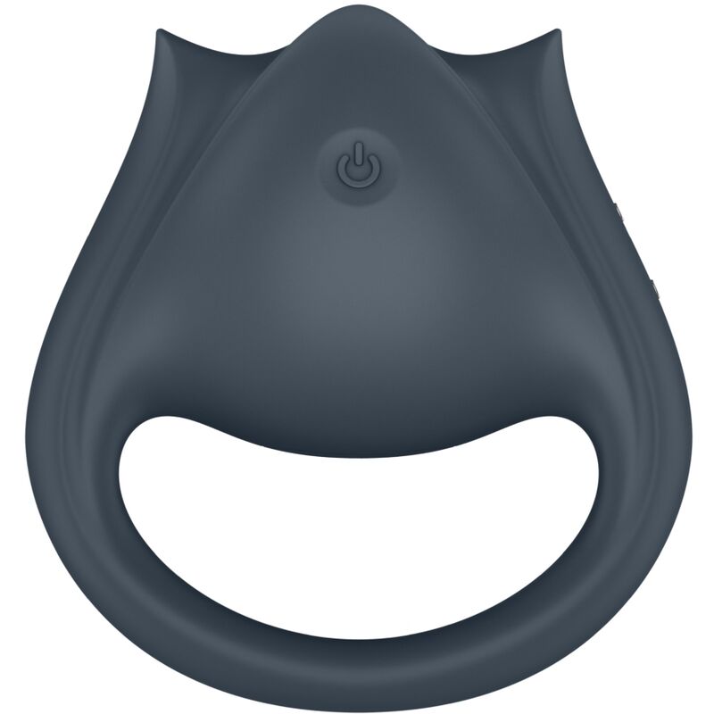 SATISFYER - PERFECT PAIR 2 MULTISensory Device 2 IN 1 PENIS RING AND FINGER STIMULATOR GREY