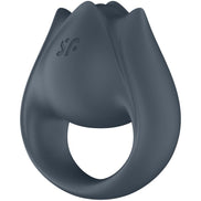 SATISFYER - PERFECT PAIR 2 MULTISensory Device 2 IN 1 PENIS RING AND FINGER STIMULATOR GREY