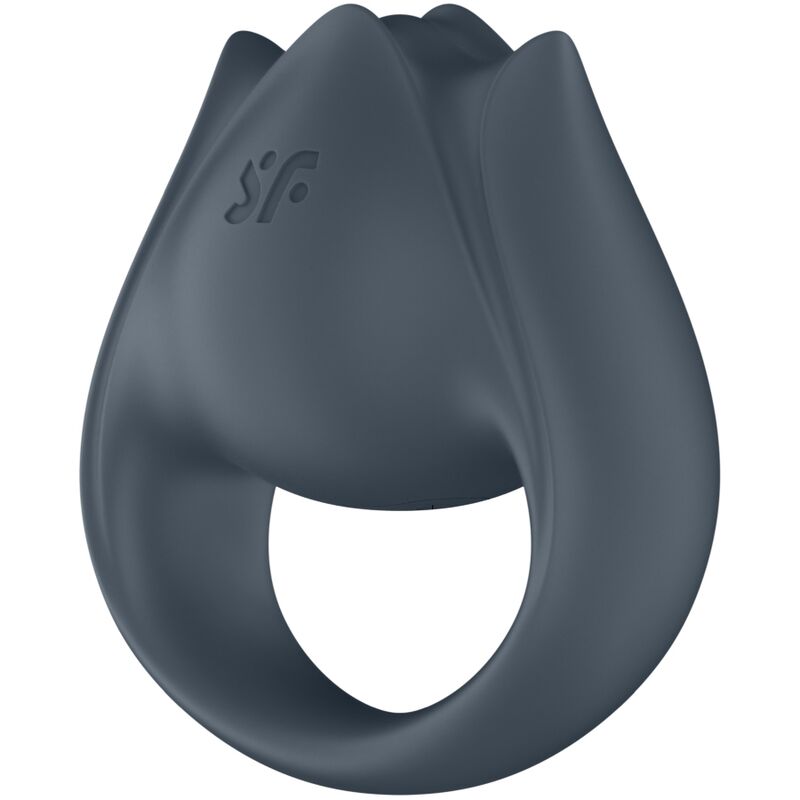 SATISFYER - PERFECT PAIR 2 MULTISensory Device 2 IN 1 PENIS RING AND FINGER STIMULATOR GREY