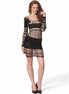 PASSION - BS 105 BODYSTOCKING SCHWARZ EINHEITSGRÖSSE