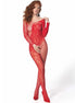 PASSION - BS 107 BODYSTOCKING RED ONE SIZE
