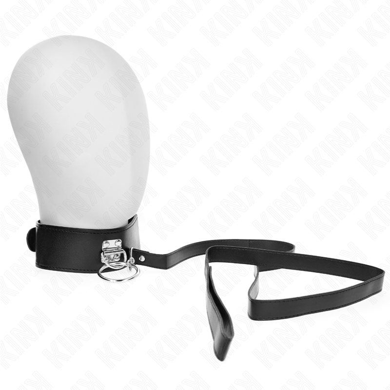 KINK - BESETZTE LEINE 116 CM HALSBAND MIT KUNSTLEDERRIEMEN 50 X 5 CM