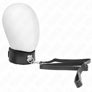 KINK – HALSKETTE MIT GÜRTEL 116 CM MIT SCHWARZEM LEDERBAND VERSTELLBAR 40-48 CM X 6 CM