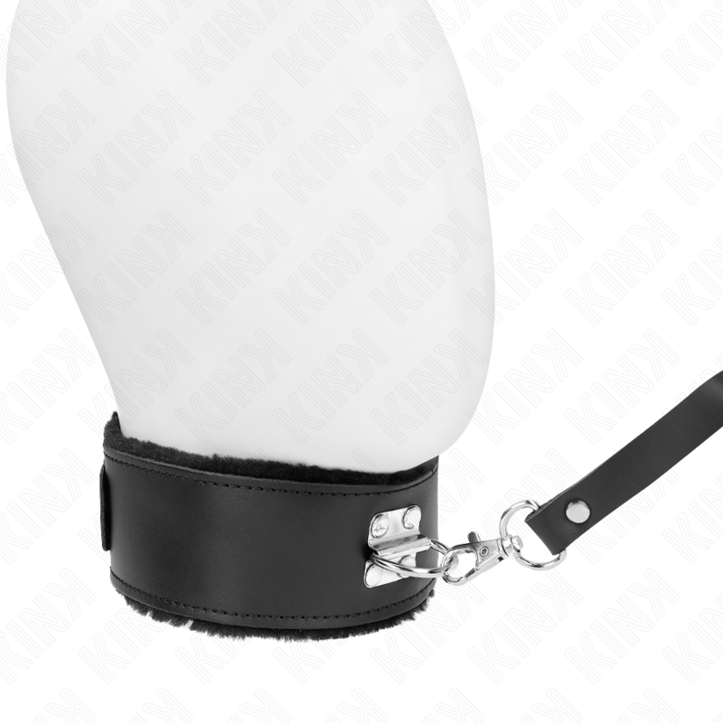 KINK – HALSKETTE MIT GÜRTEL 116 CM MIT SCHWARZEM LEDERBAND VERSTELLBAR 40-48 CM X 6 CM