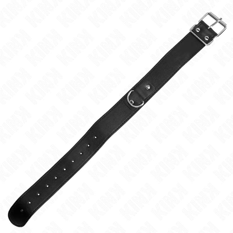 KINK - HALSBAND MIT GÜRTEL 116 CM SCHWARZES RIEMEN VERSTELLBAR 32-50 CM X 8 CM
