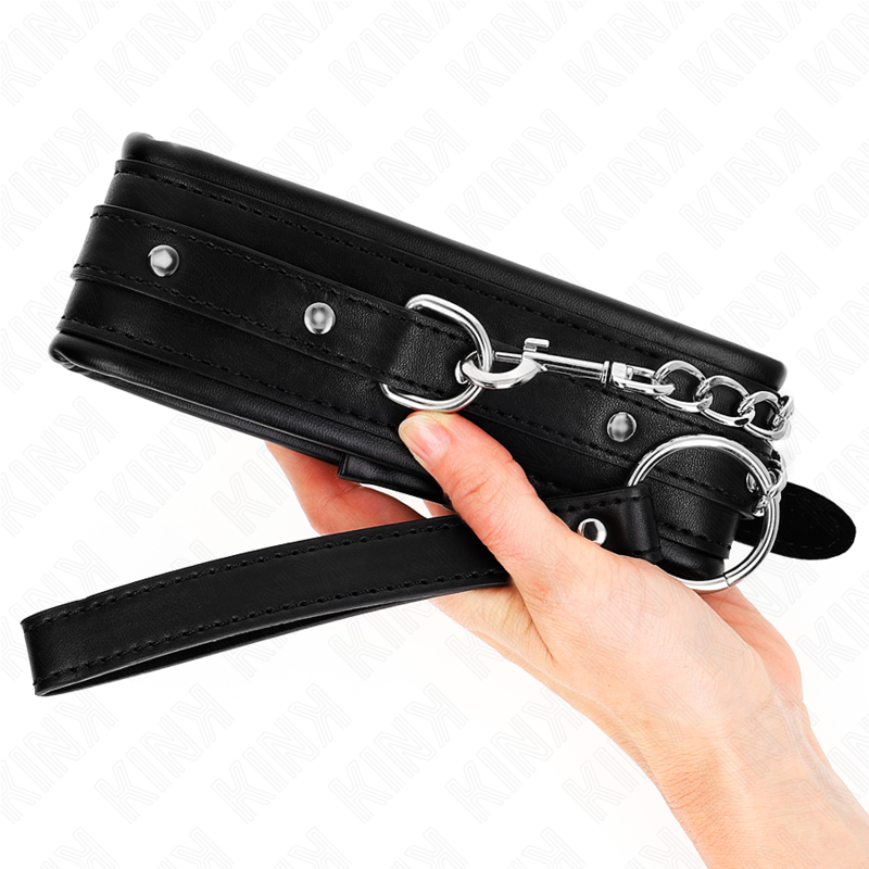 KINK - HALSBAND MIT GLÄNZENDEM SCHNALLENRIEMEN 65 CM 48.5 CM X 5.3 CM