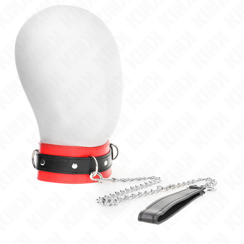KINK – HALSKETTE MIT GÜRTEL 65 CM MIT RIEMEN ROT 54 X 4,5 CM