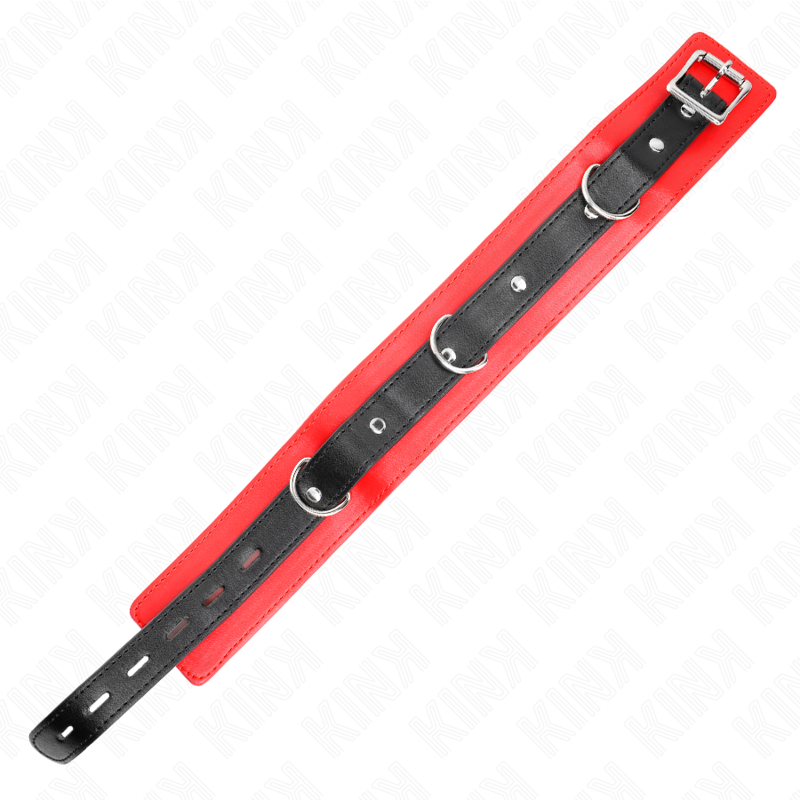 KINK – HALSKETTE MIT GÜRTEL 65 CM MIT RIEMEN ROT 54 X 4,5 CM