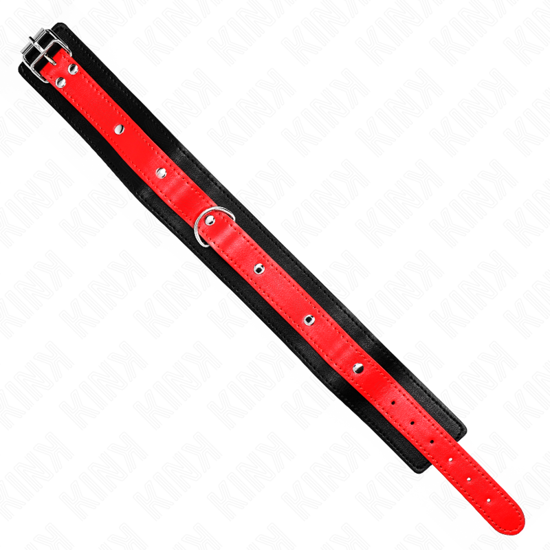 KINK - HALSKETTE MIT ROTEM RIEMEN 65 CM VERSTELLBAR 36-43 CM X 5 CM